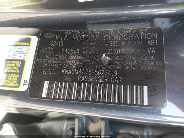 2015 KIA OPTIMA LX 照片 9