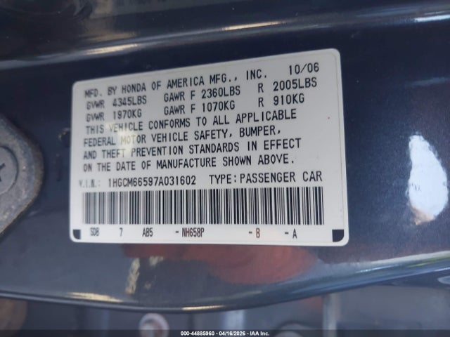 HONDA ACCORD 3.0 EX - 9