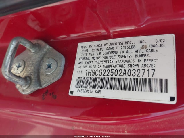 HONDA ACCORD 3.0 EX - 9