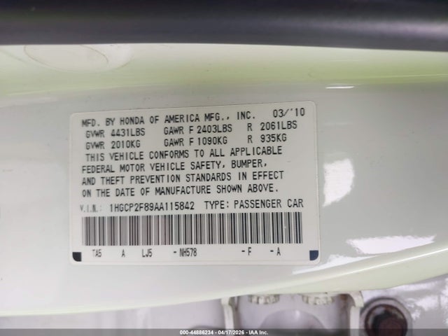 HONDA ACCORD - 9