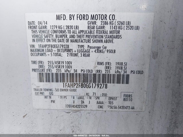 FORD TAURUS LIMITED - 9