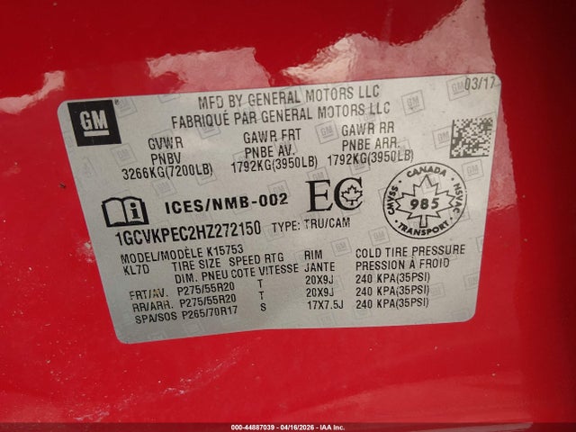 CHEVROLET SILVERADO 1500 CUSTOM - 9