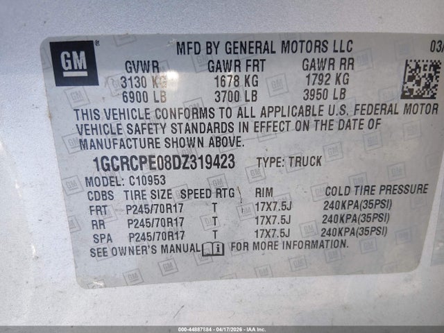 CHEVROLET SILVERADO 1500 WORK TRUCK - 9