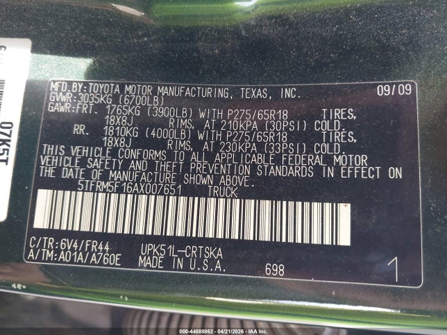 TOYOTA TUNDRA - 9