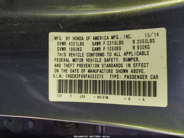 HONDA ACCORD EX-L - 9