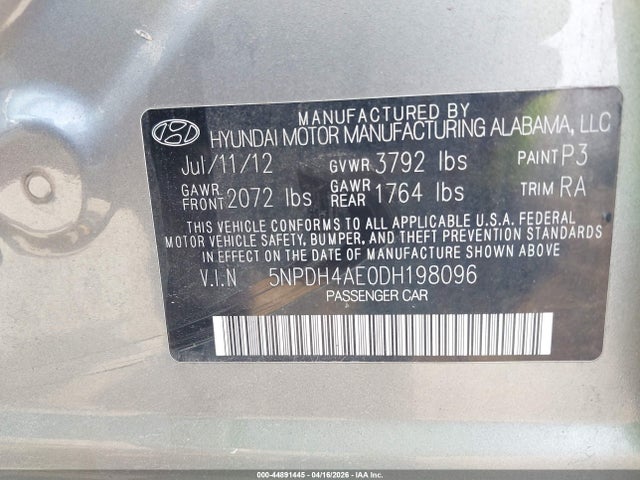 HYUNDAI ELANTRA GLS/LIMITED - 9