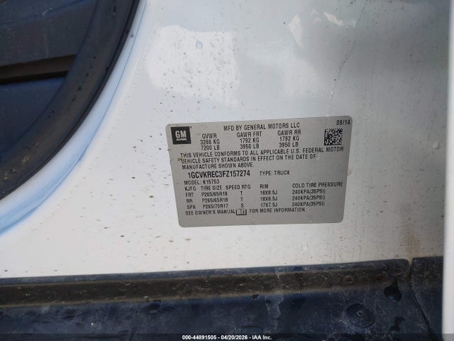 CHEVROLET SILVERADO 1500 1LT - 9