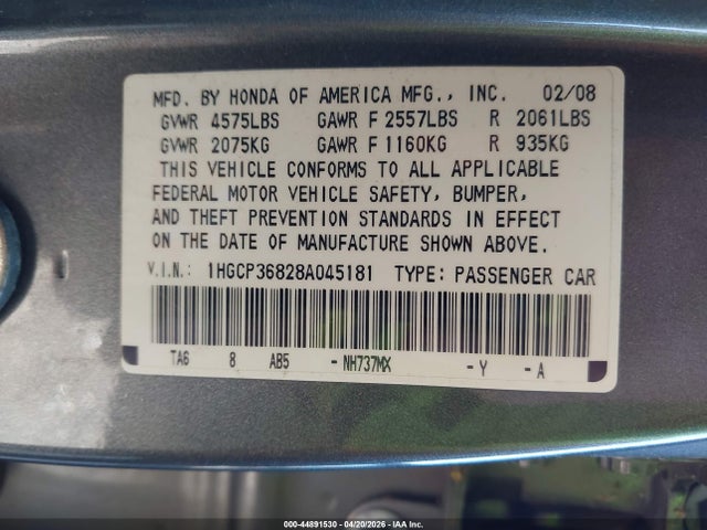 HONDA ACCORD 3.5 EX-L - 9