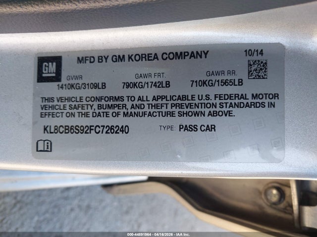 CHEVROLET SPARK LS CVT - 9