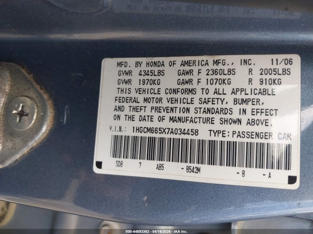 HONDA ACCORD 3.0 EX - 9