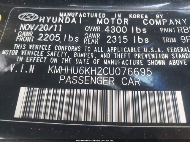 HYUNDAI GENESIS 3.8 TRACK - 9