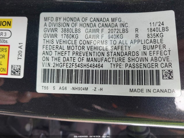 HONDA CIVIC SPORT - 9