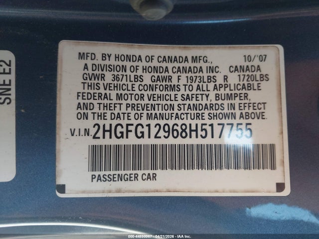 HONDA CIVIC EX-L - 9