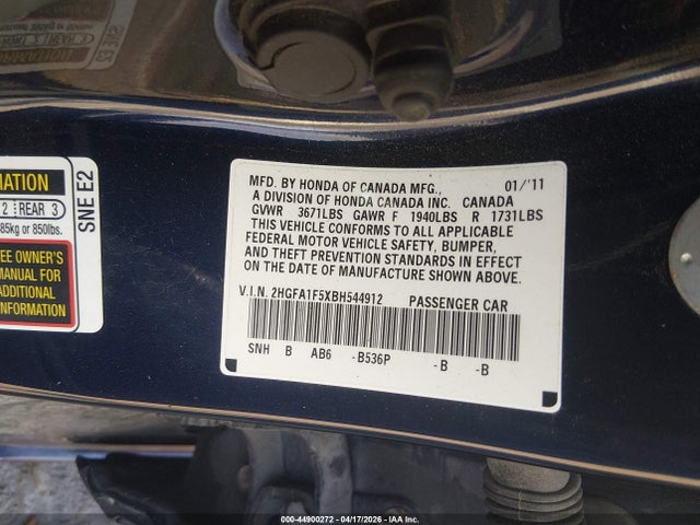 2011 Honda CIVIC LX photo 9