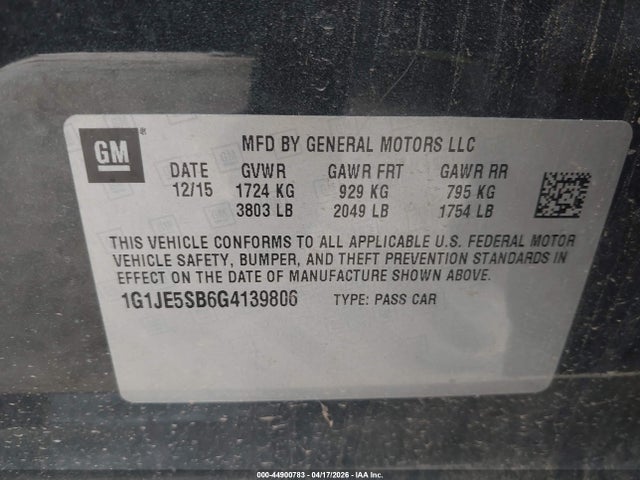 CHEVROLET SONIC LTZ AUTO - 9