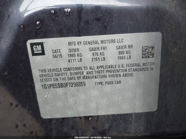 CHEVROLET CRUZE 2LT AUTO - 9