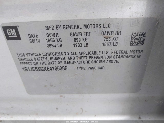 CHEVROLET SONIC LT AUTO - 9