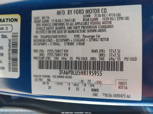 FORD FUSION HYBRID SE - 9