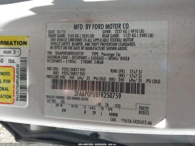 FORD FUSION ENERGI SE LUXURY - 9