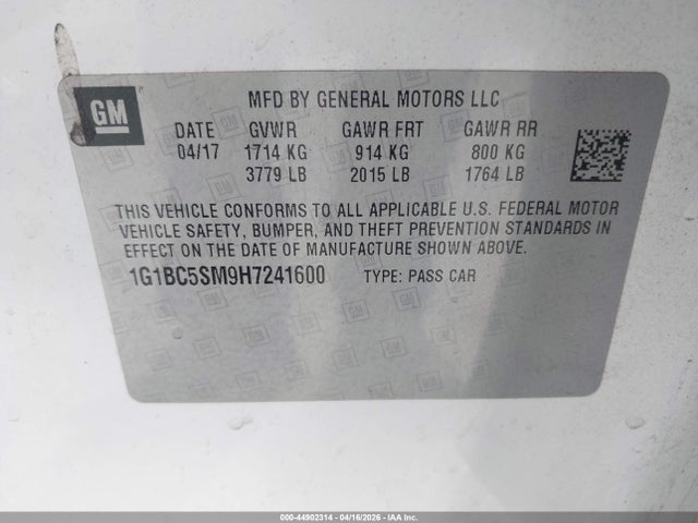 CHEVROLET CRUZE LS AUTO - 9