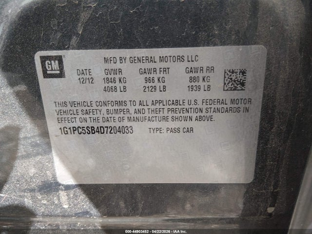 CHEVROLET CRUZE 1LT AUTO - 9