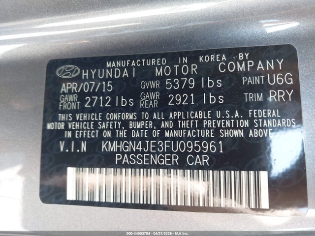 HYUNDAI GENESIS 3.8 - 9