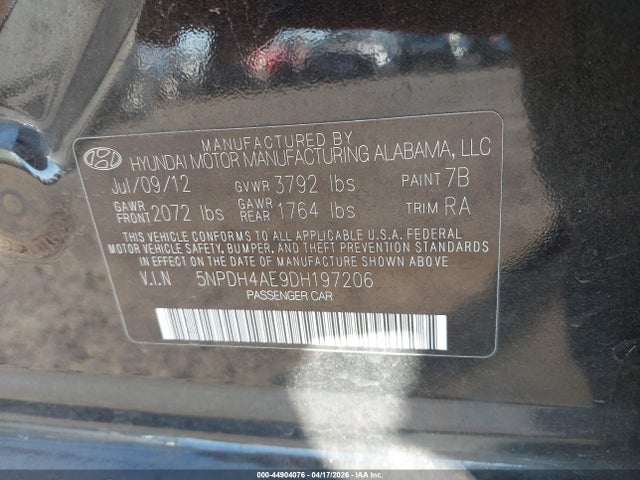 HYUNDAI ELANTRA GLS/LIMITED - 9