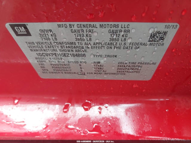 CHEVROLET SILVERADO 1500 WORK TRUCK 1WT - 9