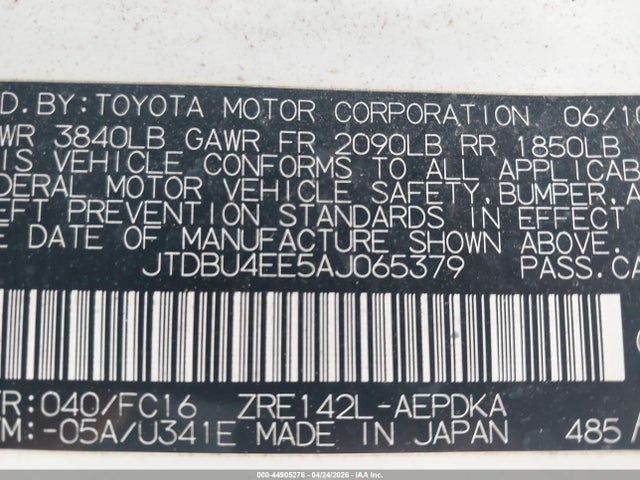 2010 Toyota COROLLA LE 照片 9