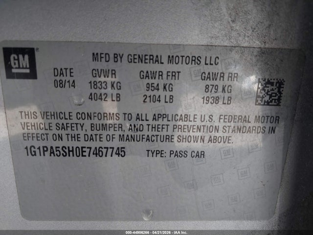 CHEVROLET CRUZE LS AUTO - 9