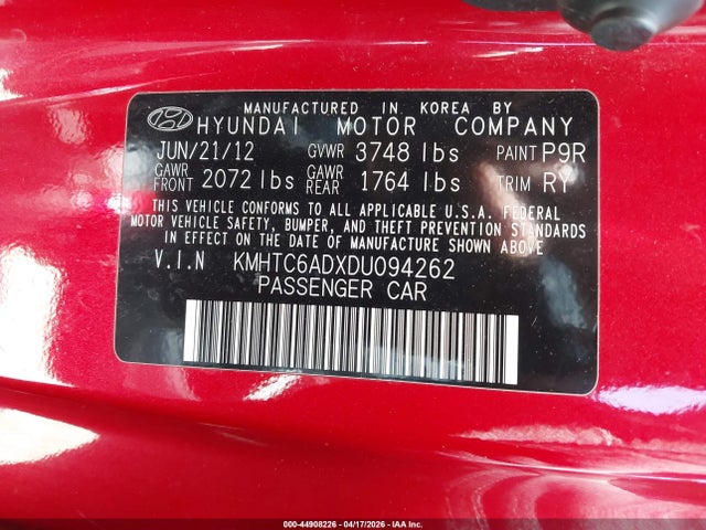 HYUNDAI VELOSTER BASE W/GRAY - 9