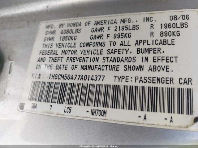 HONDA ACCORD 2.4 LX - 9