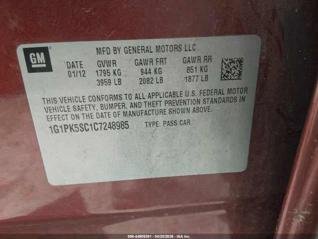 CHEVROLET CRUZE ECO - 9