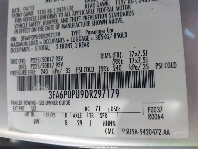 FORD FUSION ENERGI SE LUXURY - 9