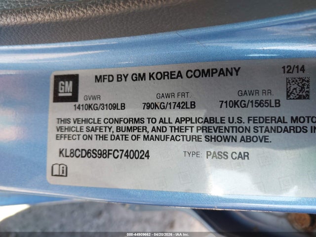 CHEVROLET SPARK 1LT CVT - 9