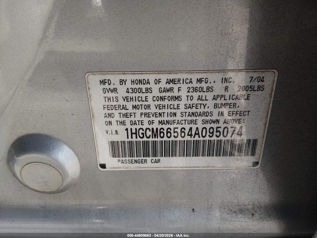 HONDA ACCORD 3.0 EX - 9