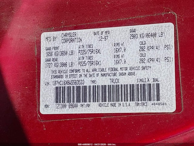 DODGE RAM 1500 ST/WS - 9