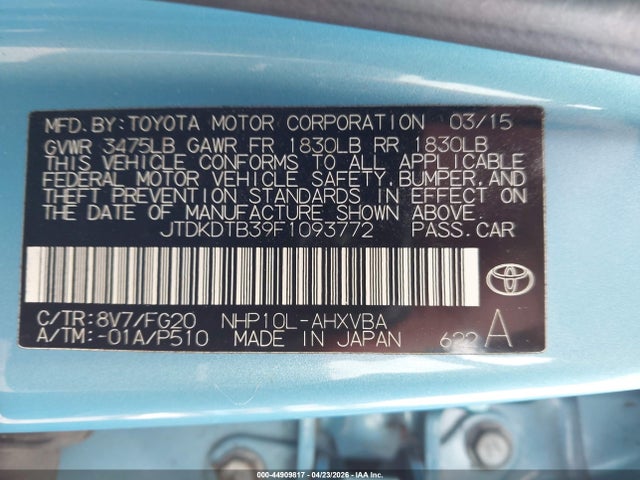 TOYOTA PRIUS C - 9