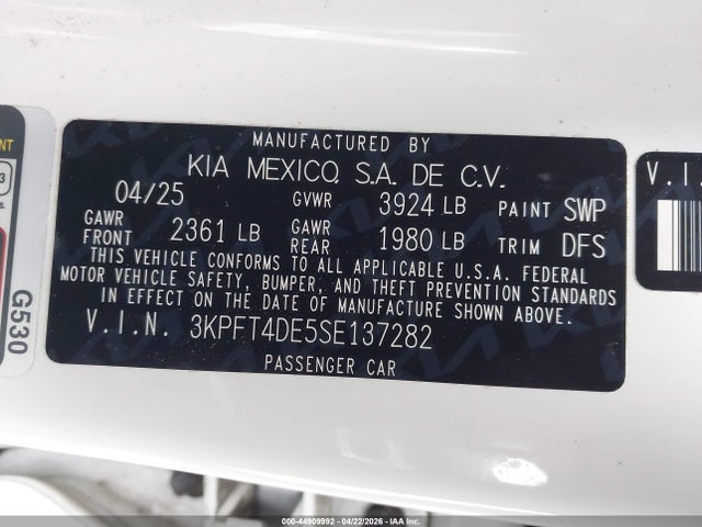 صورة 9 لـ 2025 KIA K4 LX