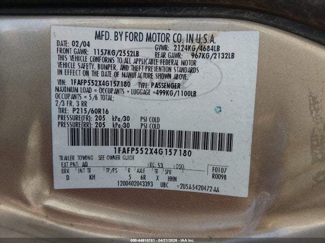 FORD TAURUS SES - 9