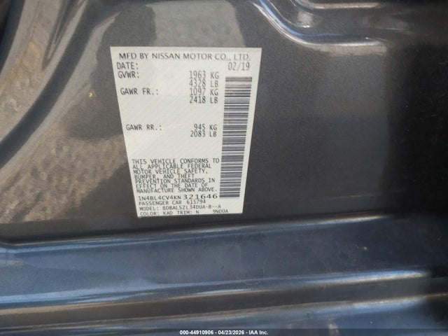 صورة 9 لـ 2019 Nissan ALTIMA 2.5 SR