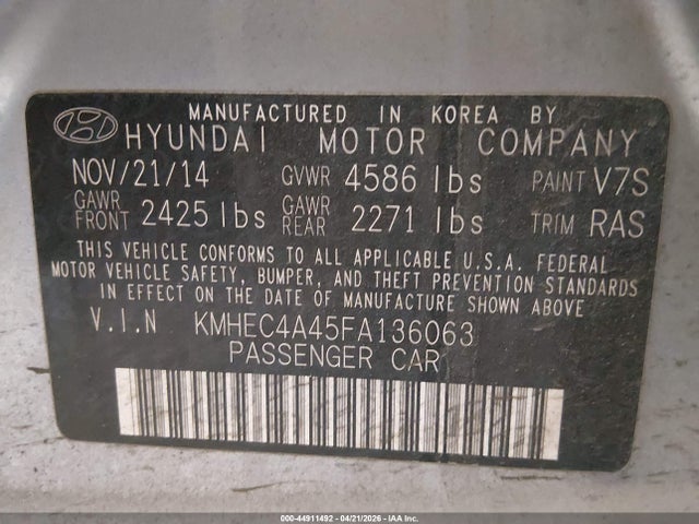 HYUNDAI SONATA HYBRID LIMITED - 9