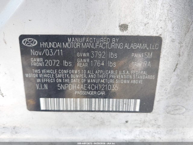 صورة 9 لـ 2012 Hyundai ELANTRA GLS