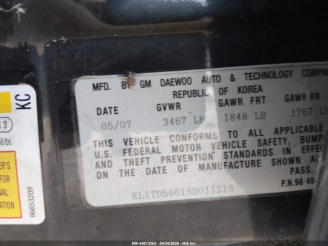 CHEVROLET AVEO LS - 9