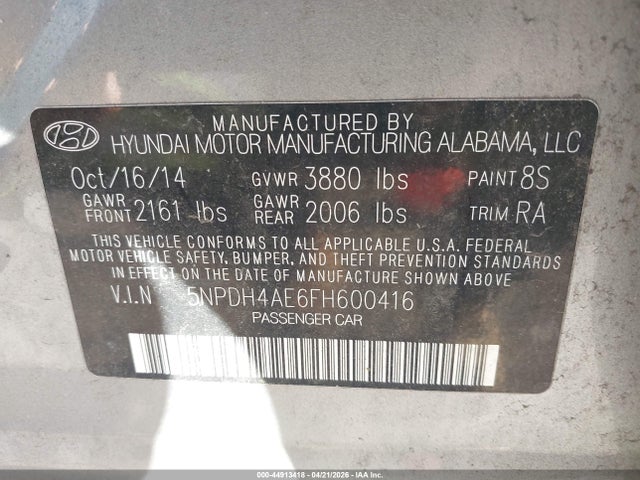 HYUNDAI ELANTRA LIMITED - 9