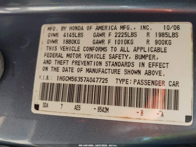 HONDA ACCORD 2.4 SE - 9