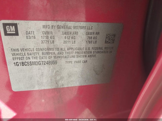 CHEVROLET CRUZE LS AUTO - 9