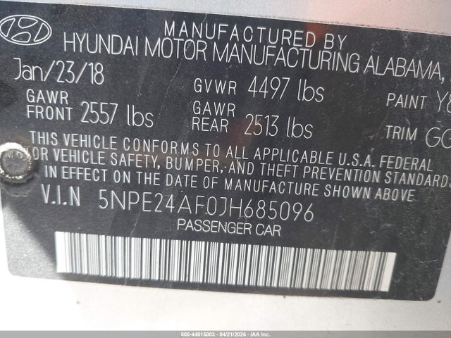 HYUNDAI SONATA SE - 9