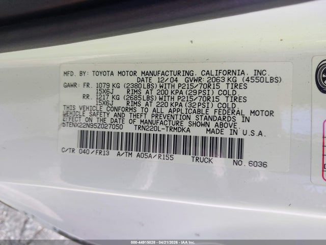 TOYOTA TACOMA - 9