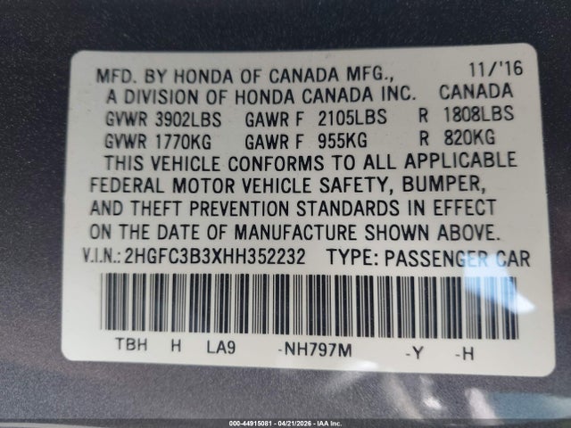 HONDA CIVIC EX-T - 9